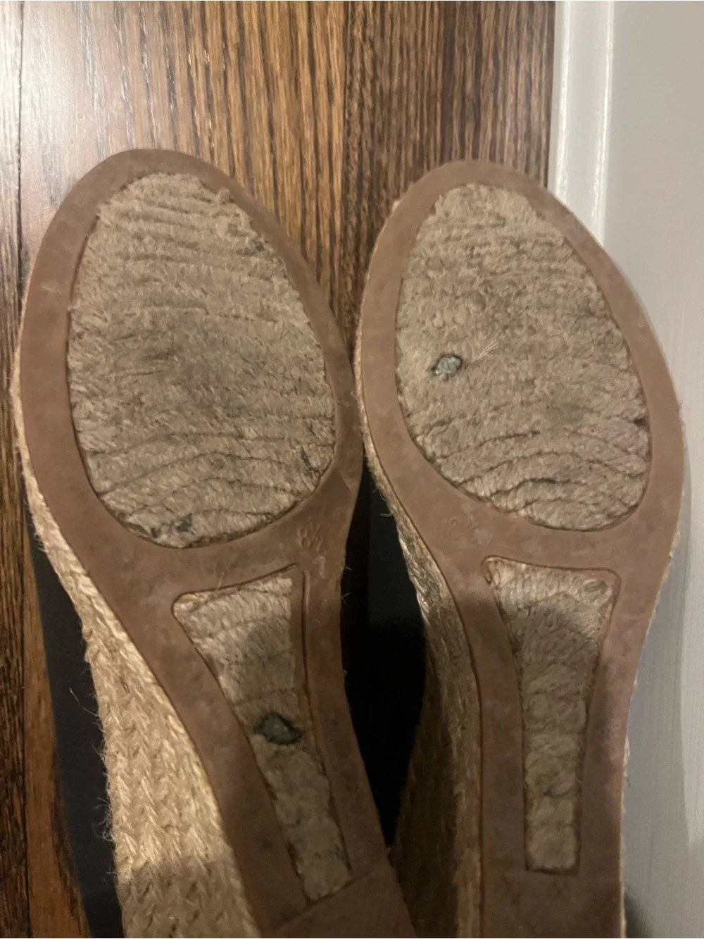 J. Crew Wedge Espadrille in Black Canvas